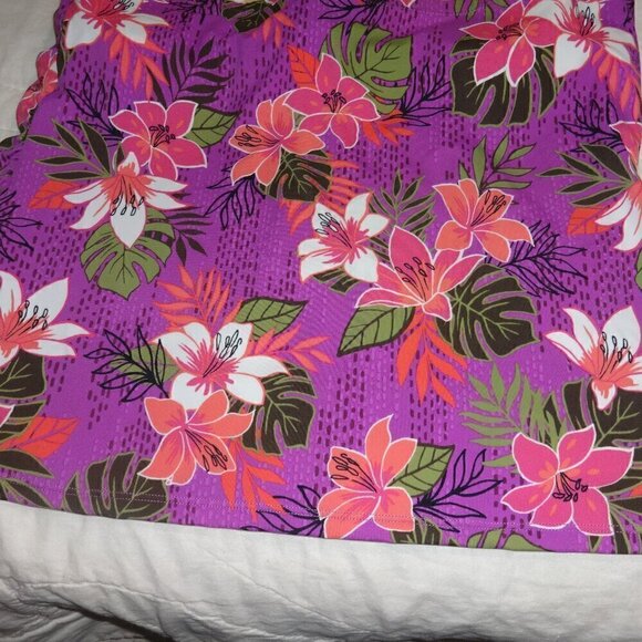 Swimsuits for All tankini top 20 stretch, tie at neck padded cups colorful NWT - Picture 7 of 8